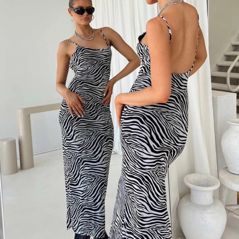 Princess Polly Knox zebra dress